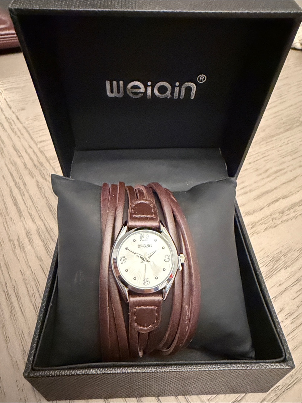 Women's Brown Multi-Wrap Leather Watch